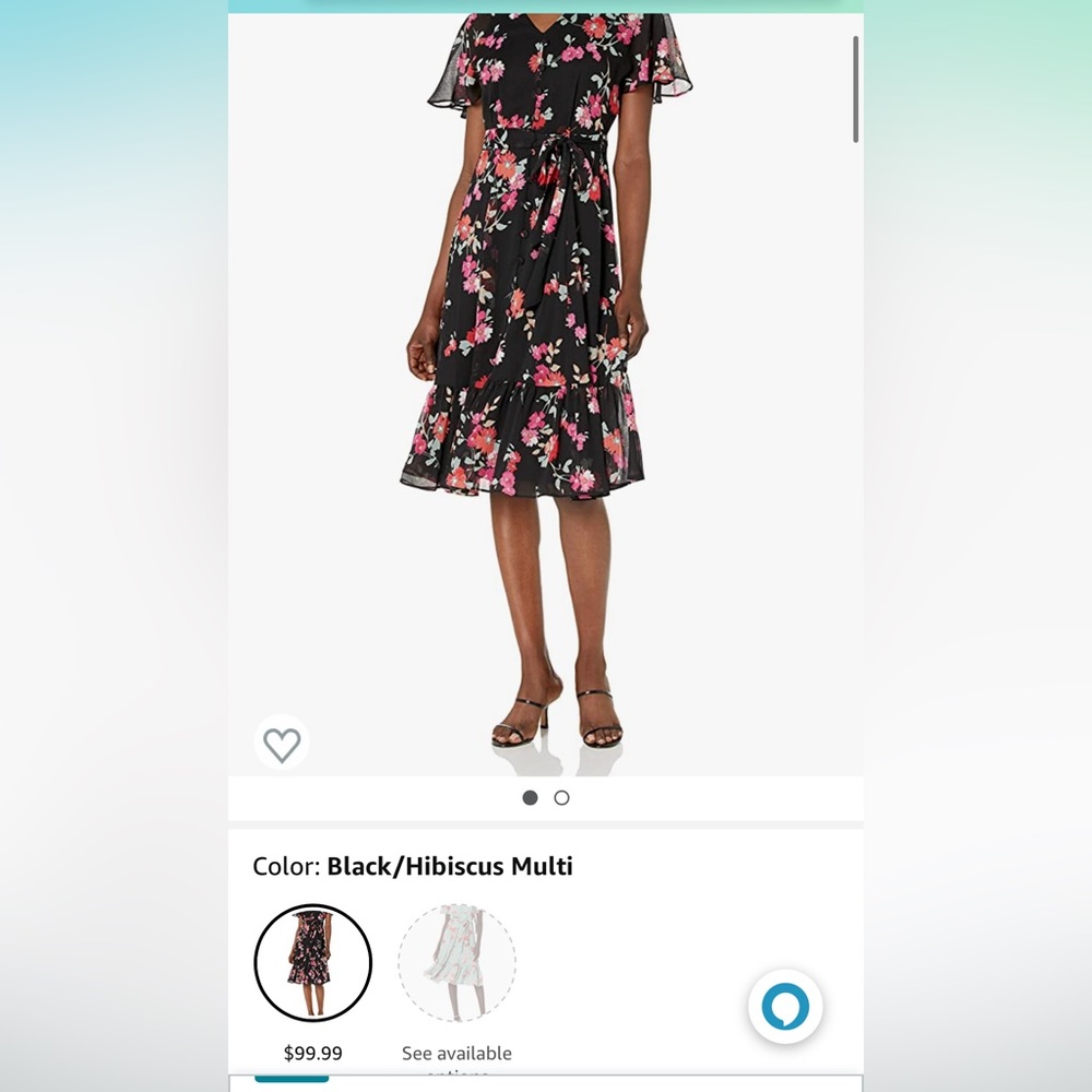 Calvin Klein Floral Midi Dress - W’s 2